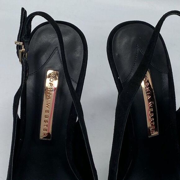 Sophia Webster Vanessa Butterfly Suede Slingback Pump size 41 - Picture 5 of 13